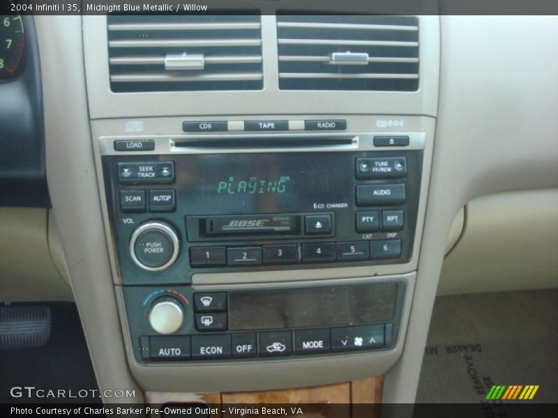 Midnight Blue Metallic / Willow 2004 Infiniti I 35