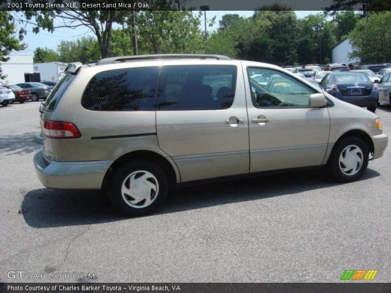 Desert Sand Mica / Oak 2001 Toyota Sienna XLE