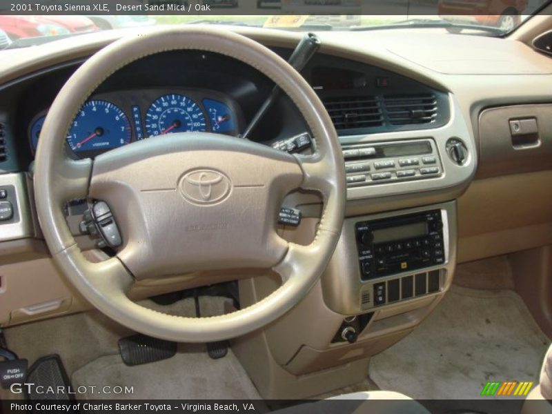 Desert Sand Mica / Oak 2001 Toyota Sienna XLE