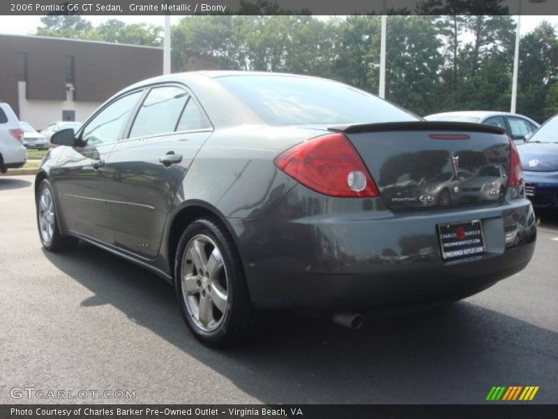 Granite Metallic / Ebony 2006 Pontiac G6 GT Sedan