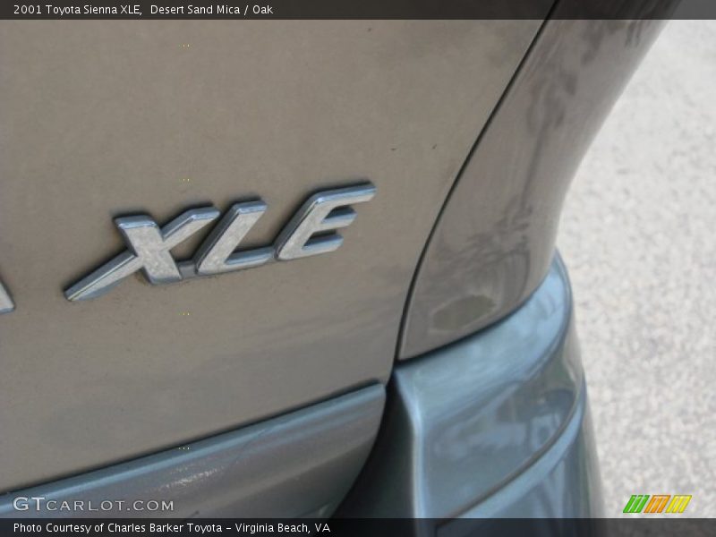 Desert Sand Mica / Oak 2001 Toyota Sienna XLE