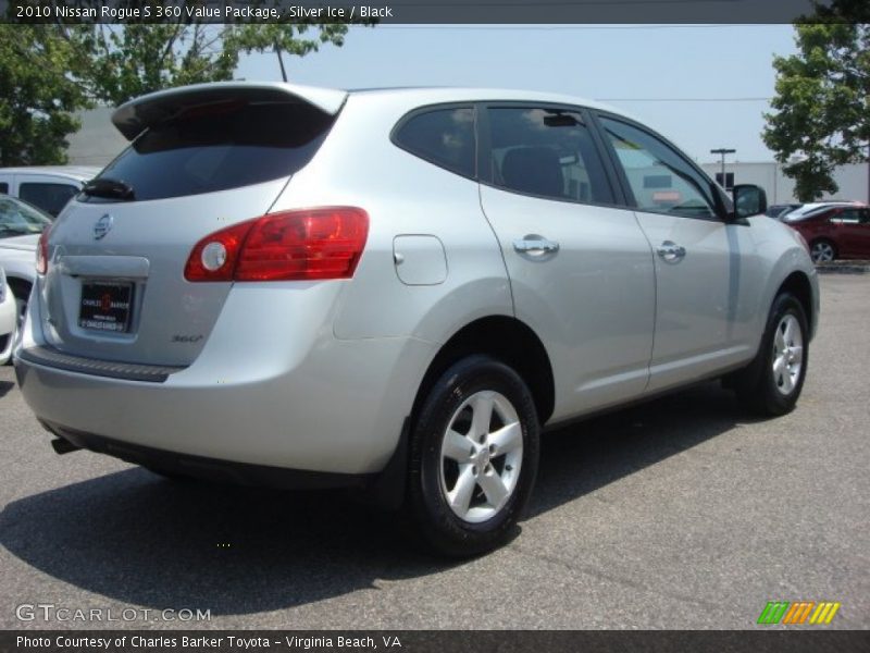 Silver Ice / Black 2010 Nissan Rogue S 360 Value Package