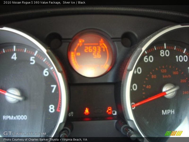 Silver Ice / Black 2010 Nissan Rogue S 360 Value Package