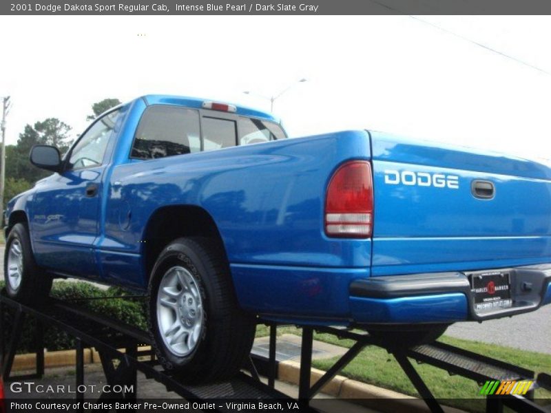 Intense Blue Pearl / Dark Slate Gray 2001 Dodge Dakota Sport Regular Cab