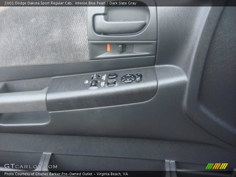 Intense Blue Pearl / Dark Slate Gray 2001 Dodge Dakota Sport Regular Cab