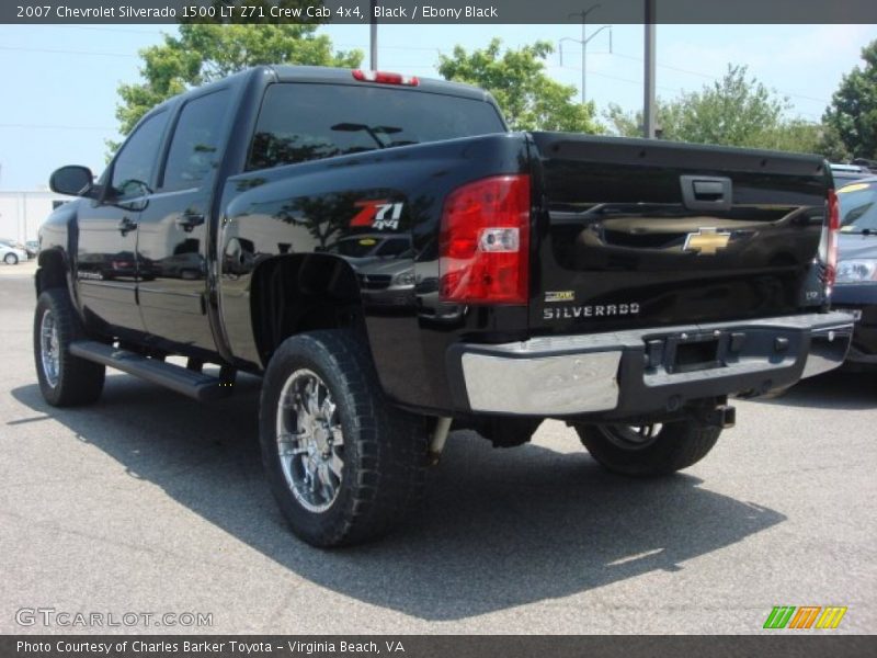 Black / Ebony Black 2007 Chevrolet Silverado 1500 LT Z71 Crew Cab 4x4