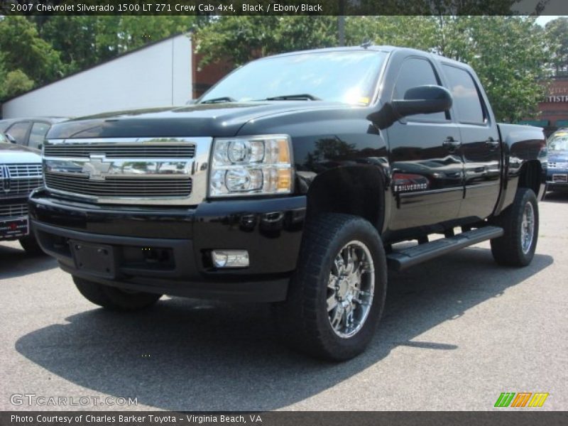 Black / Ebony Black 2007 Chevrolet Silverado 1500 LT Z71 Crew Cab 4x4