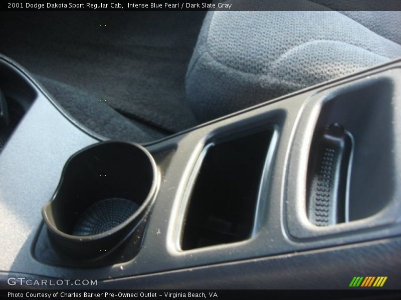 Intense Blue Pearl / Dark Slate Gray 2001 Dodge Dakota Sport Regular Cab