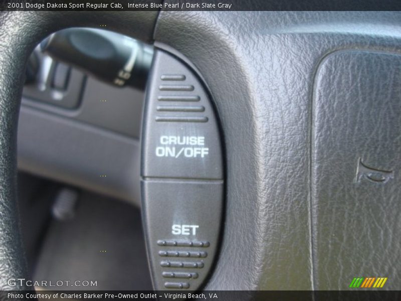 Intense Blue Pearl / Dark Slate Gray 2001 Dodge Dakota Sport Regular Cab