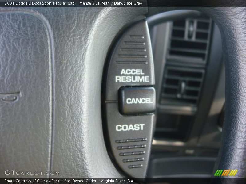 Intense Blue Pearl / Dark Slate Gray 2001 Dodge Dakota Sport Regular Cab