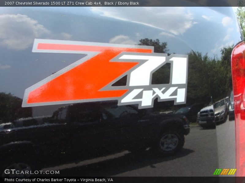 Black / Ebony Black 2007 Chevrolet Silverado 1500 LT Z71 Crew Cab 4x4