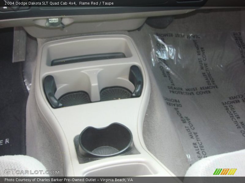 Flame Red / Taupe 2004 Dodge Dakota SLT Quad Cab 4x4