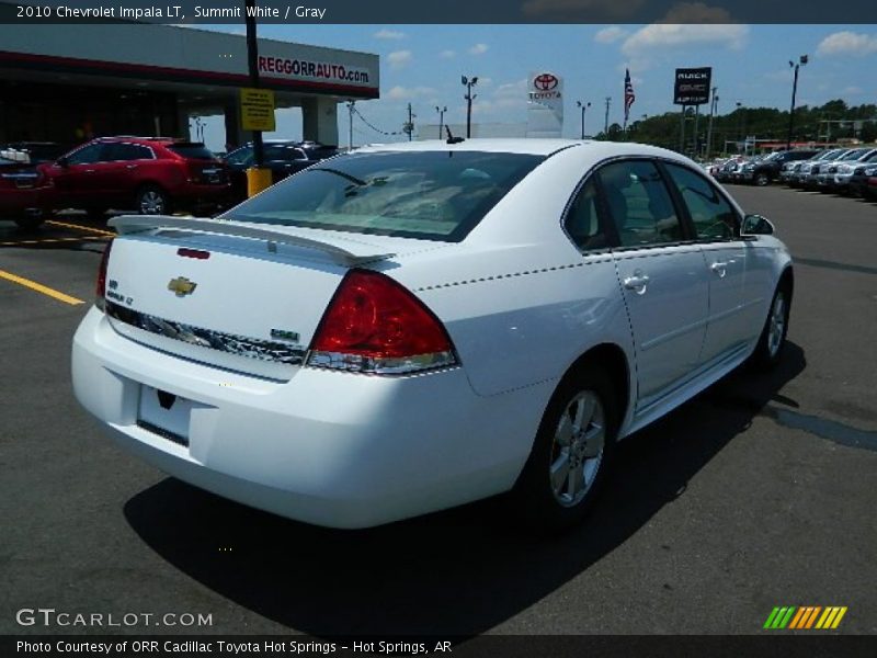 Summit White / Gray 2010 Chevrolet Impala LT
