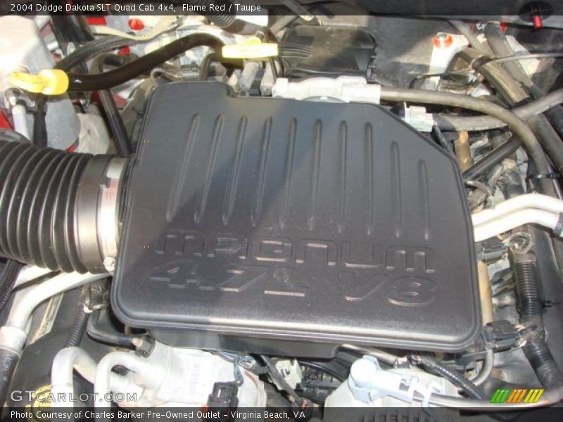 Flame Red / Taupe 2004 Dodge Dakota SLT Quad Cab 4x4