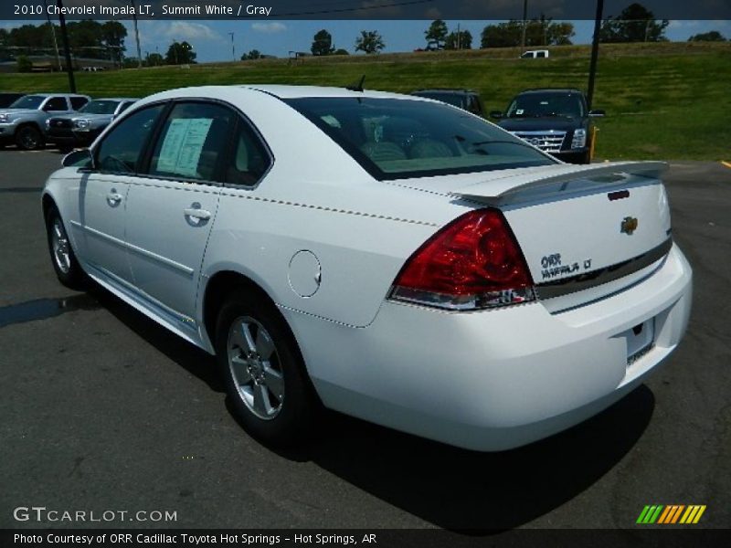 Summit White / Gray 2010 Chevrolet Impala LT