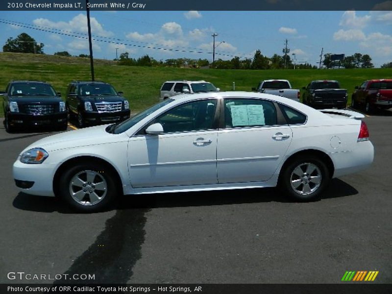 Summit White / Gray 2010 Chevrolet Impala LT