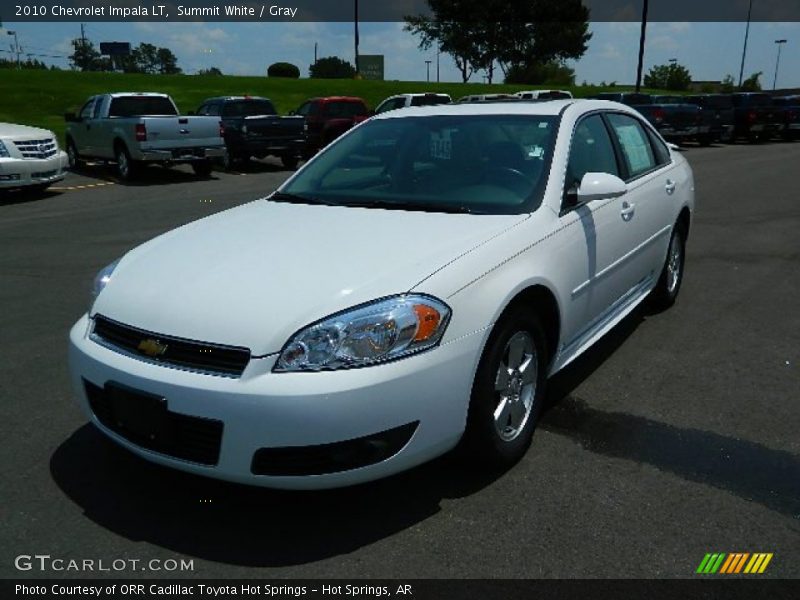 Summit White / Gray 2010 Chevrolet Impala LT