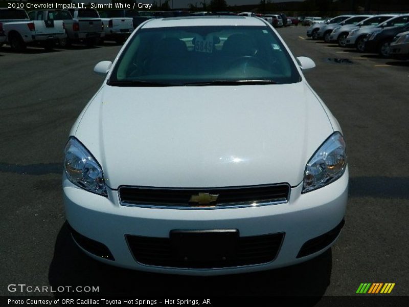 Summit White / Gray 2010 Chevrolet Impala LT