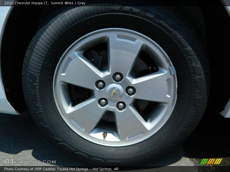 Summit White / Gray 2010 Chevrolet Impala LT