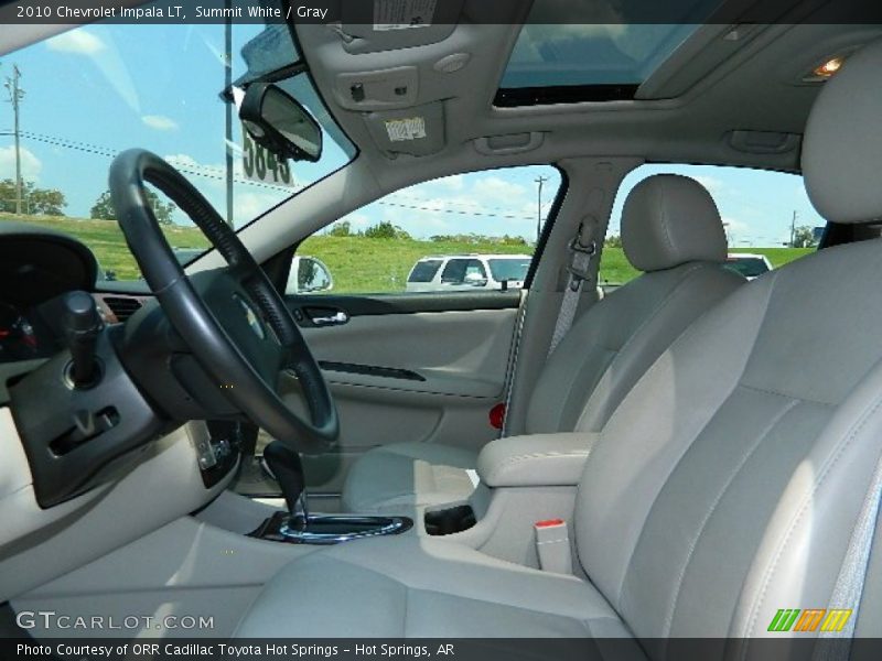 Summit White / Gray 2010 Chevrolet Impala LT