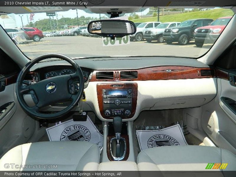 Summit White / Gray 2010 Chevrolet Impala LT