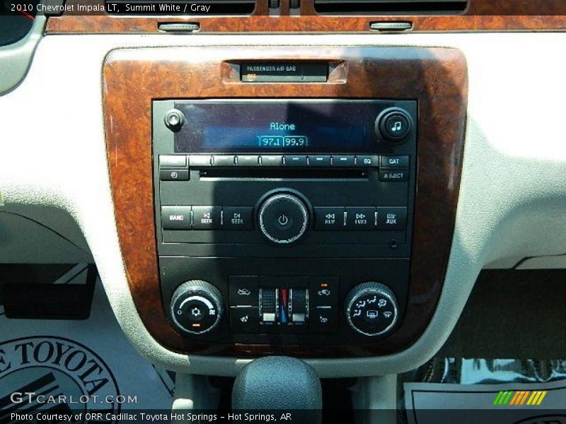 Summit White / Gray 2010 Chevrolet Impala LT