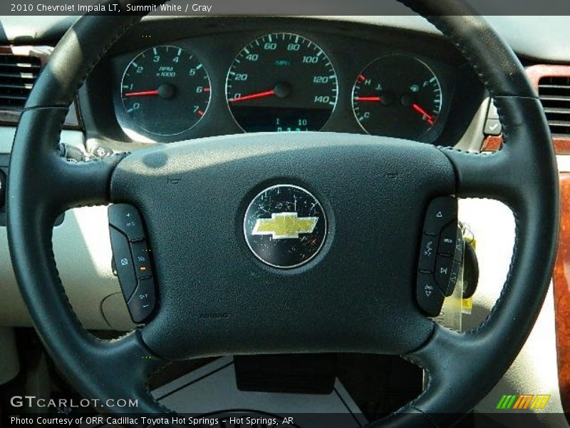 Summit White / Gray 2010 Chevrolet Impala LT