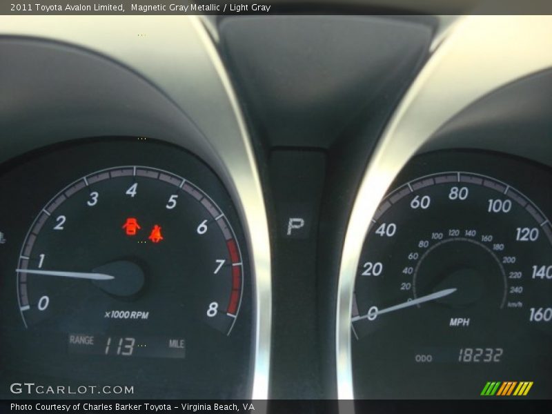 Magnetic Gray Metallic / Light Gray 2011 Toyota Avalon Limited