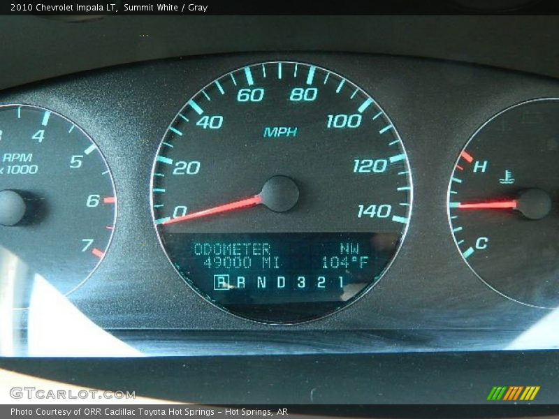 Summit White / Gray 2010 Chevrolet Impala LT