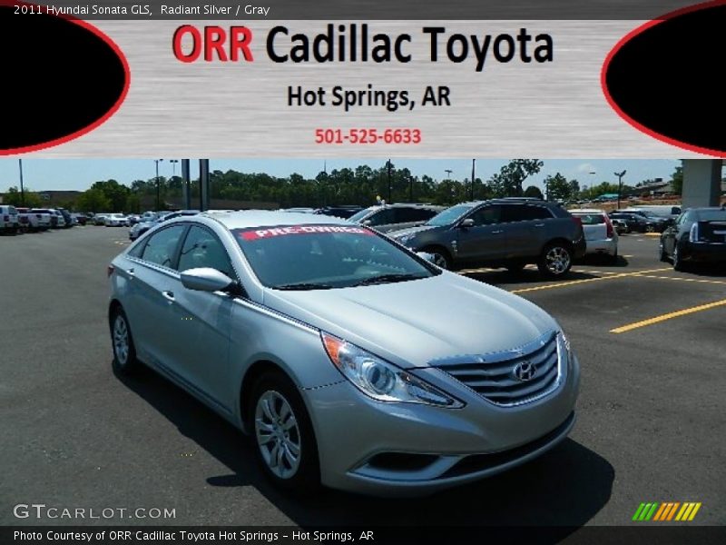 Radiant Silver / Gray 2011 Hyundai Sonata GLS