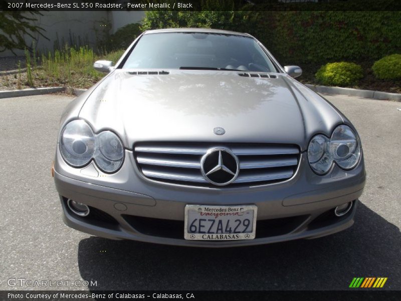 Pewter Metallic / Black 2007 Mercedes-Benz SL 550 Roadster