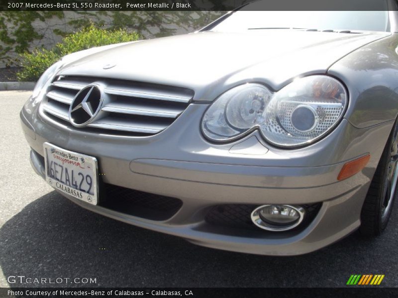 Pewter Metallic / Black 2007 Mercedes-Benz SL 550 Roadster