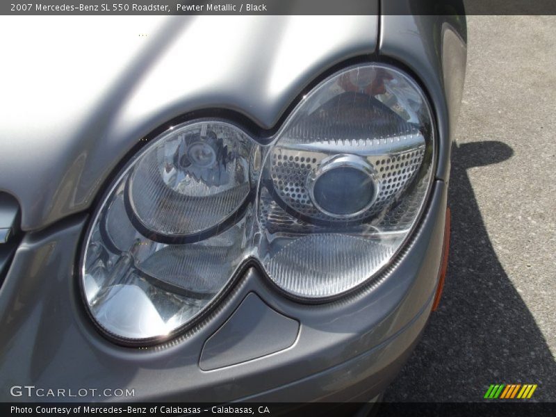Pewter Metallic / Black 2007 Mercedes-Benz SL 550 Roadster