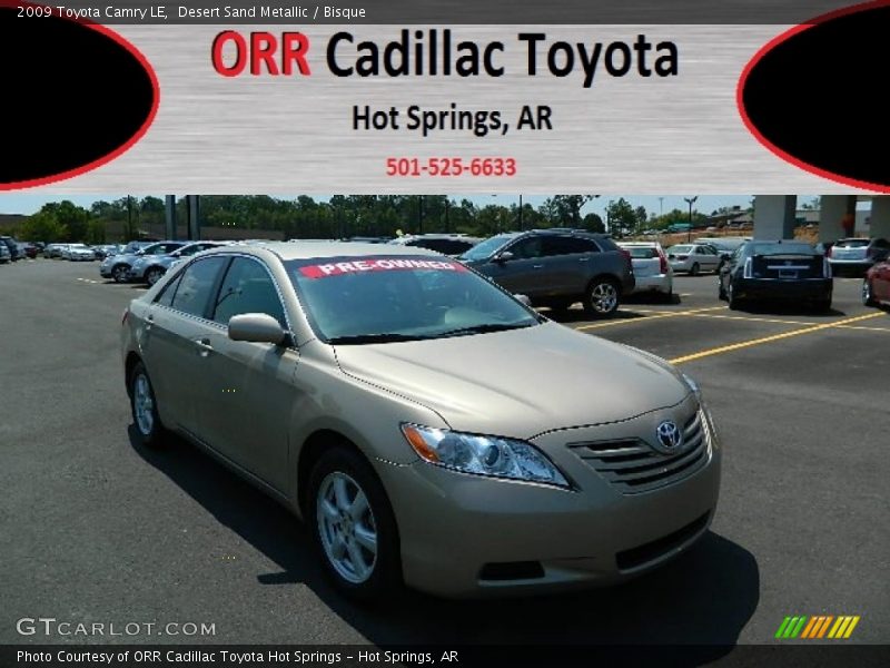 Desert Sand Metallic / Bisque 2009 Toyota Camry LE