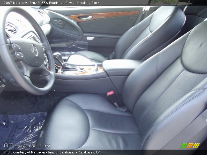 Pewter Metallic / Black 2007 Mercedes-Benz SL 550 Roadster