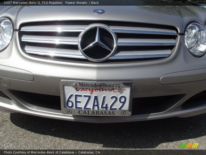 Pewter Metallic / Black 2007 Mercedes-Benz SL 550 Roadster