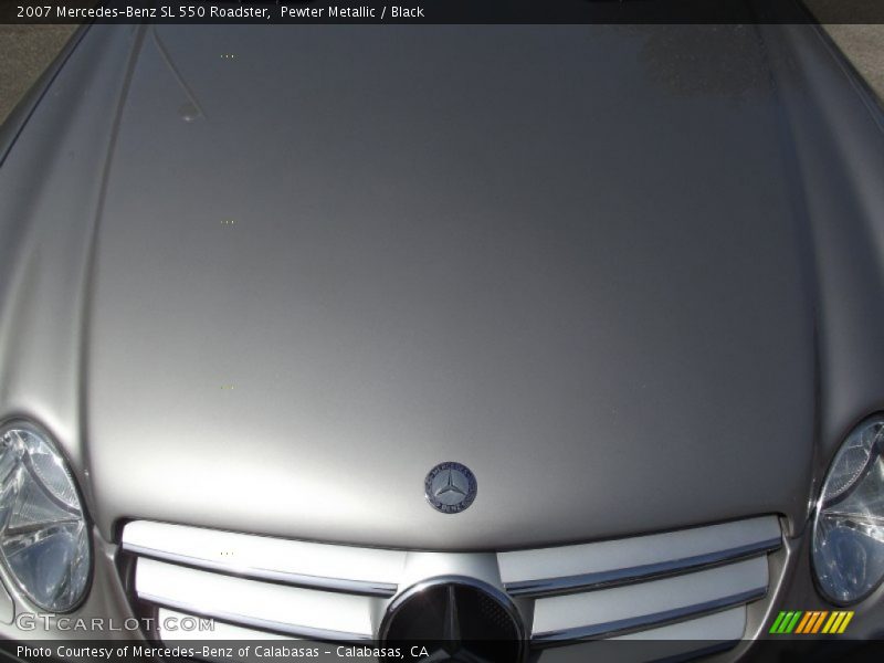 Pewter Metallic / Black 2007 Mercedes-Benz SL 550 Roadster
