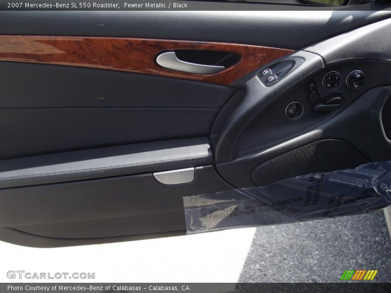 Pewter Metallic / Black 2007 Mercedes-Benz SL 550 Roadster