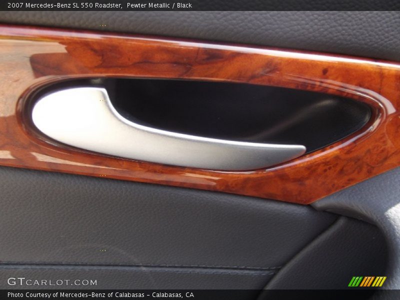 Pewter Metallic / Black 2007 Mercedes-Benz SL 550 Roadster