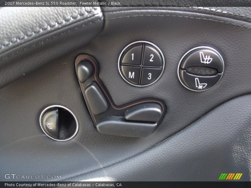 Pewter Metallic / Black 2007 Mercedes-Benz SL 550 Roadster