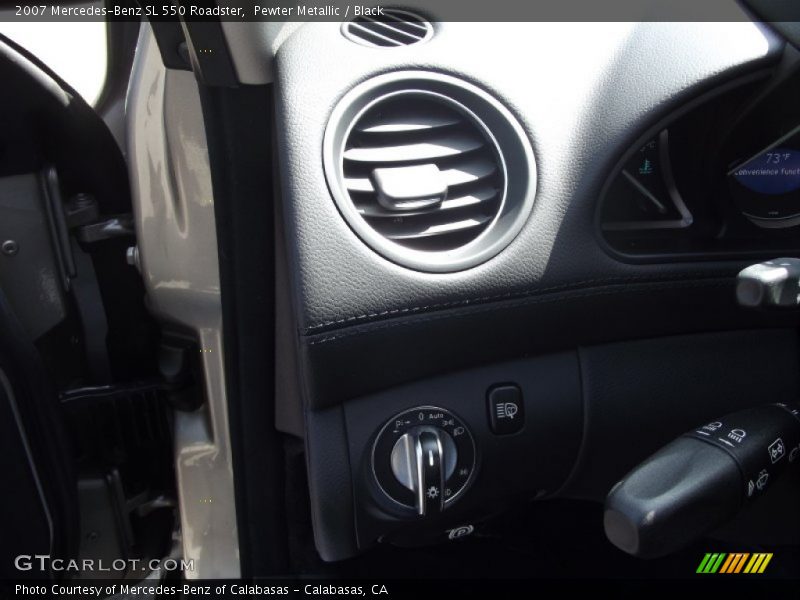 Pewter Metallic / Black 2007 Mercedes-Benz SL 550 Roadster
