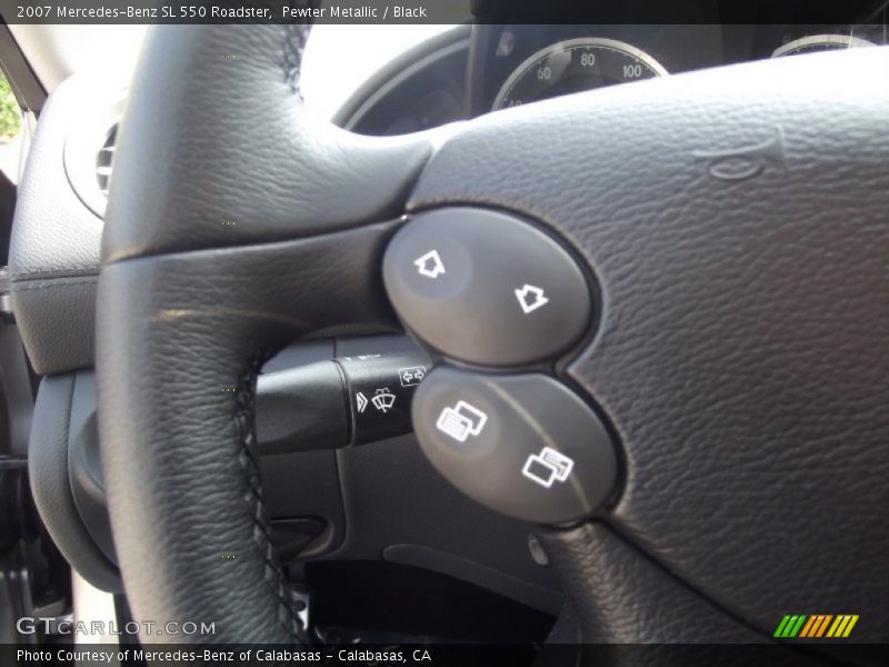 Pewter Metallic / Black 2007 Mercedes-Benz SL 550 Roadster