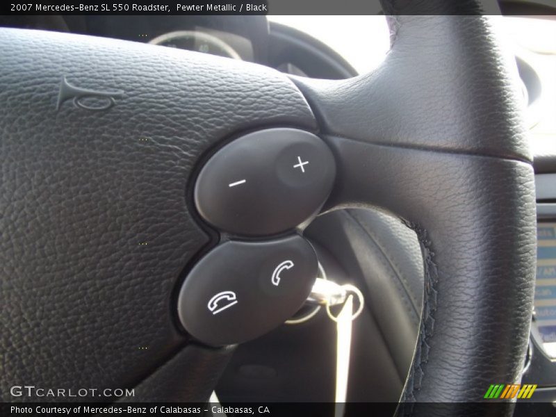 Pewter Metallic / Black 2007 Mercedes-Benz SL 550 Roadster
