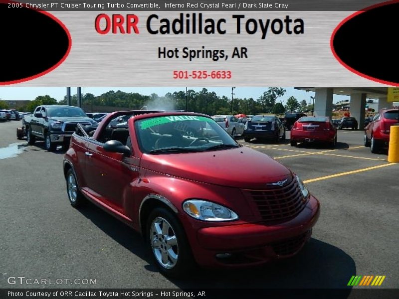 Inferno Red Crystal Pearl / Dark Slate Gray 2005 Chrysler PT Cruiser Touring Turbo Convertible