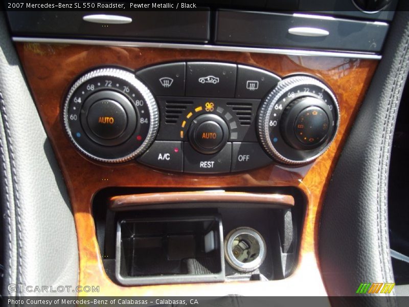 Pewter Metallic / Black 2007 Mercedes-Benz SL 550 Roadster