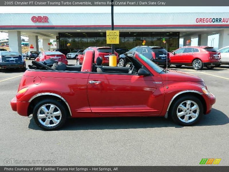 Inferno Red Crystal Pearl / Dark Slate Gray 2005 Chrysler PT Cruiser Touring Turbo Convertible