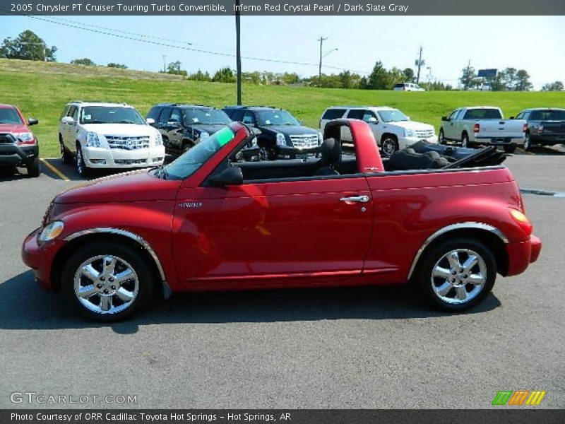 Inferno Red Crystal Pearl / Dark Slate Gray 2005 Chrysler PT Cruiser Touring Turbo Convertible