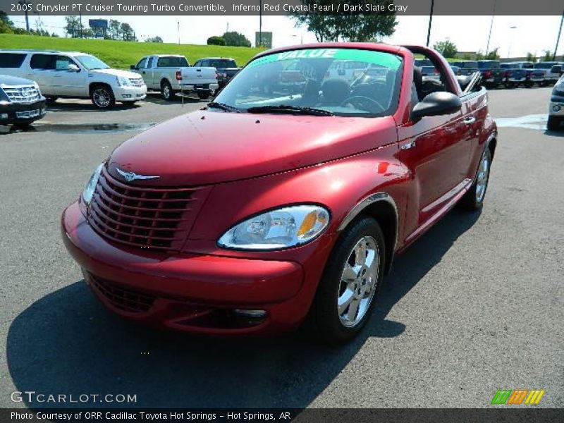 Inferno Red Crystal Pearl / Dark Slate Gray 2005 Chrysler PT Cruiser Touring Turbo Convertible