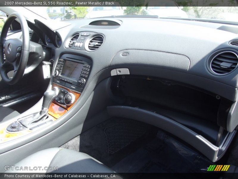 Pewter Metallic / Black 2007 Mercedes-Benz SL 550 Roadster