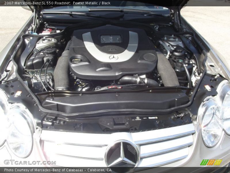 Pewter Metallic / Black 2007 Mercedes-Benz SL 550 Roadster